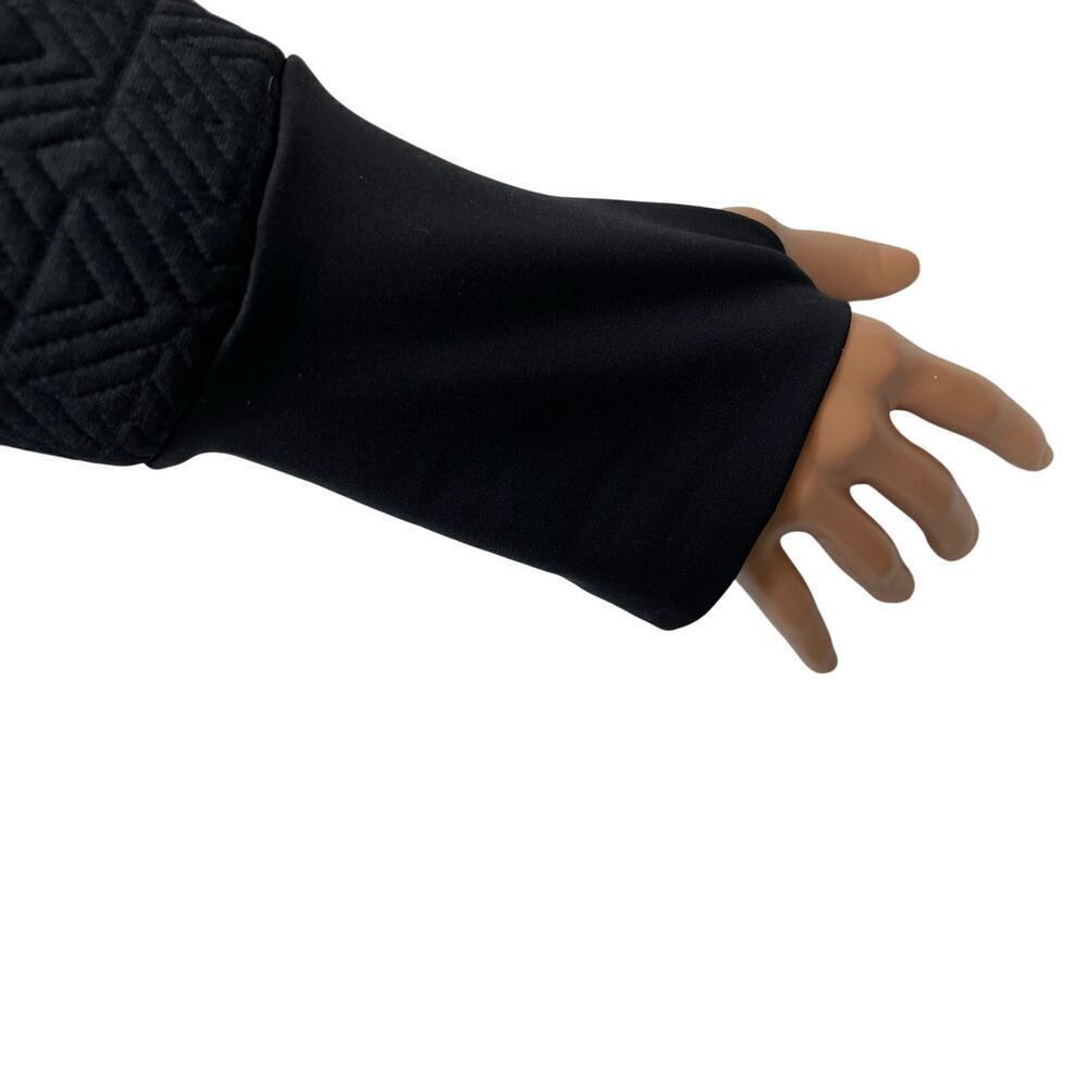 Athleta Jacquard Elevation Quilted Oversized Pullover Size  Small Black - Picture 10 of 12